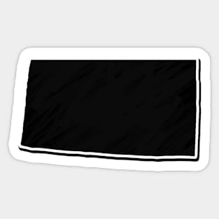 Black Colorado Outline Sticker